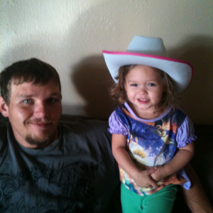 Daddy and our lil cowgirl lol!