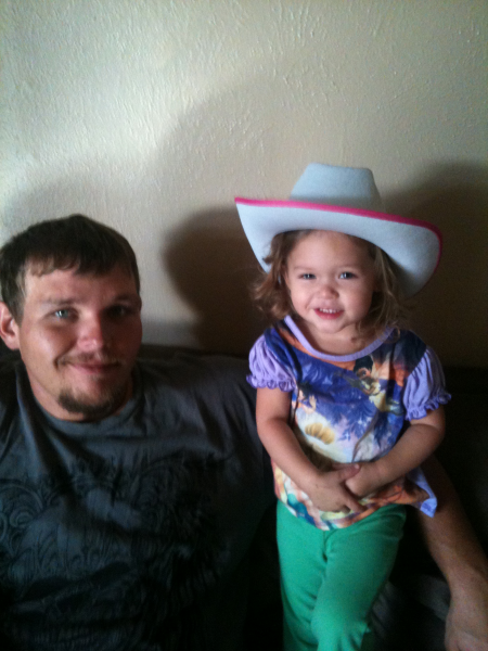 Daddy and our lil cowgirl lol!