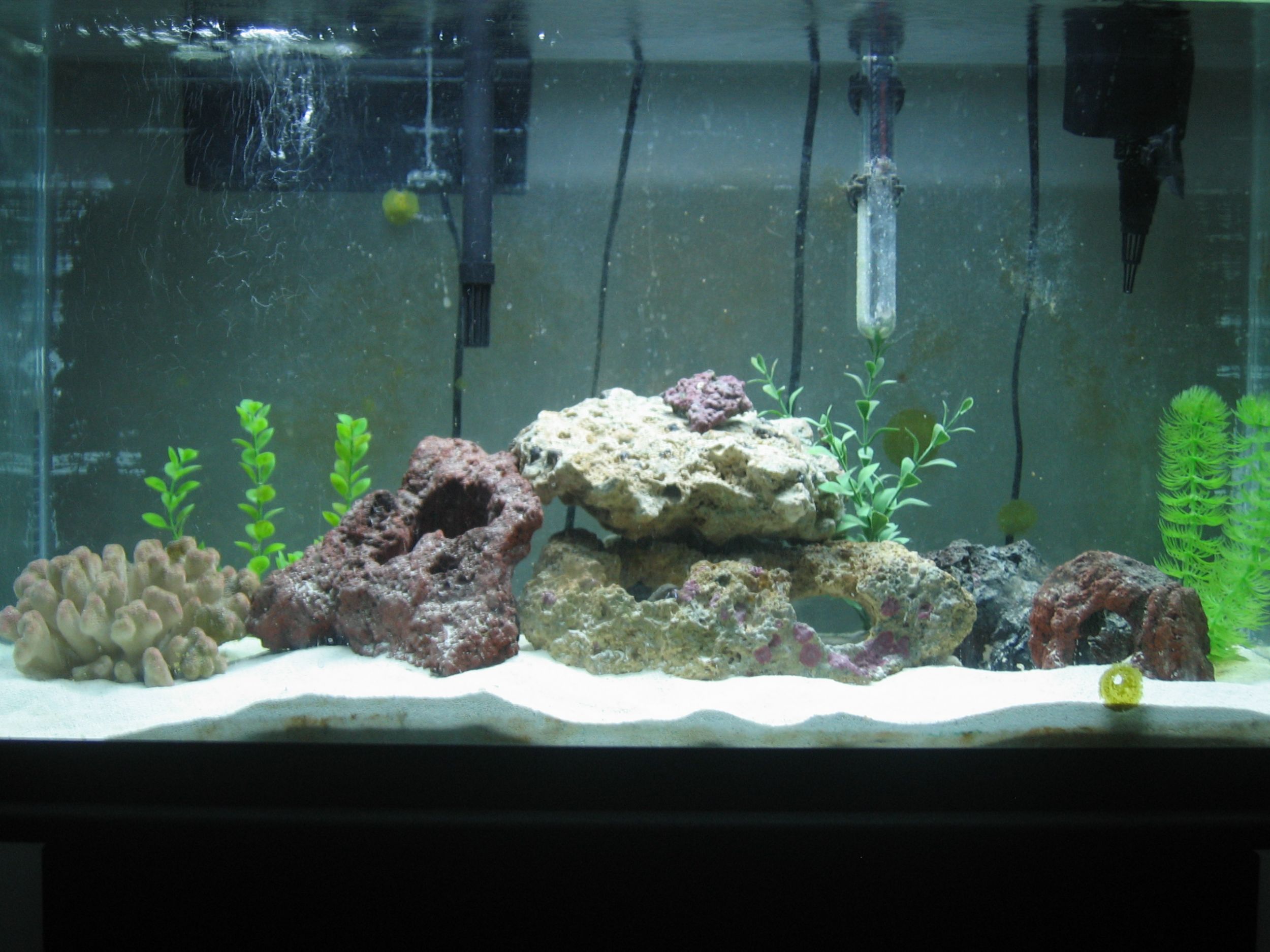 Redid the rock work seeing that i dont have any fish right not.  Hopefully i will be adding some corals soon to go with my new coralife fixture!