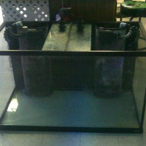 New(used) 140g reef ready Oceanic tank with all black!