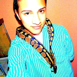 Me and one of my snakes