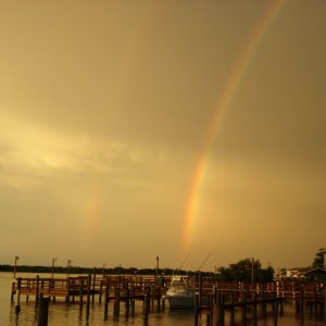 A pic of a double rainbow in Ft. Pierce, FL.