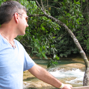 Agua azul river in chiapas mexico , where some of my fish come from.