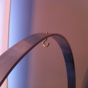 The hook screw.