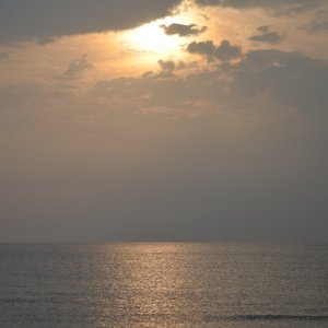 Picture was taken on okinawa japan at Sting ray beach at sunset