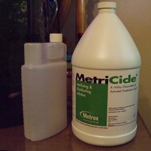 Gluteraldehyde-liquid carbon