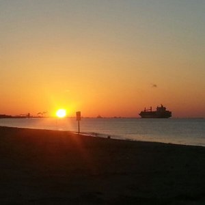Sunset on East Beach