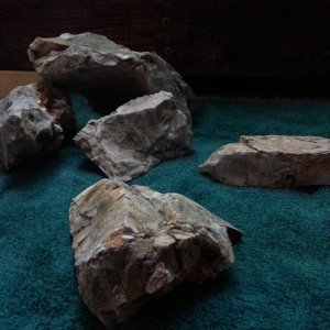 Same rock broken into pieces