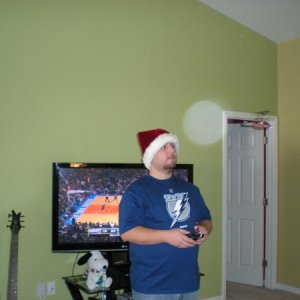 Xmas at my house, me being a giant kid...