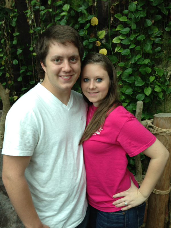 At the Audobon aquarium in New Orleans with my girlfriend