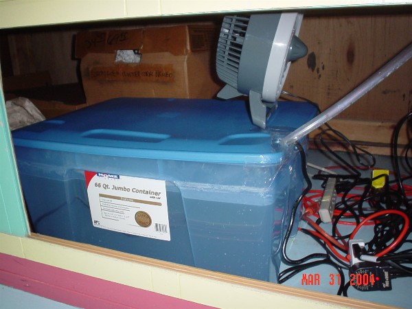 Here is a closeup picture of the container.  Lots of wires!