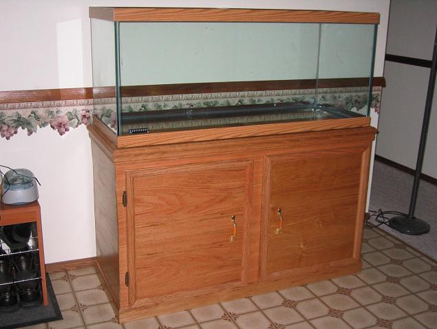 Here is a my 75 gallon aquarium stand that my wife and I built!