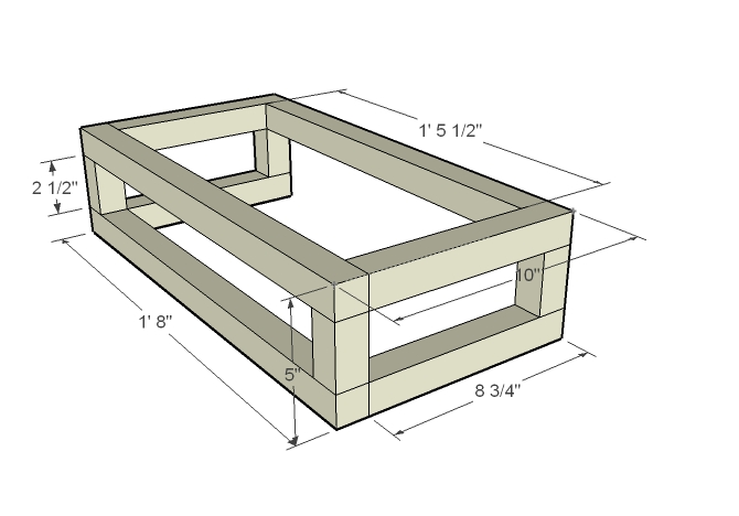 here is a sketchup model of a canopy for a 10 gallon tank. it uses 2x2 framing (actual=1.25 in.)