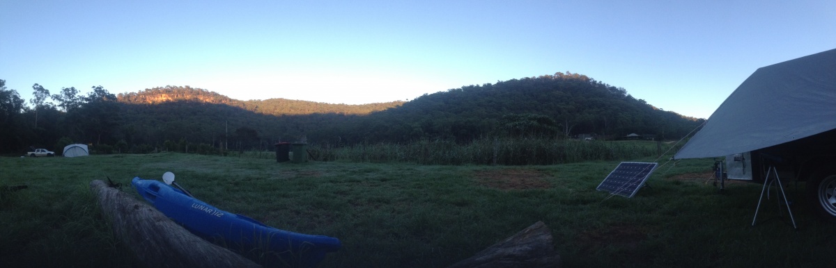 panorama of the valley i recently camped in this summer, awesome place full of life.