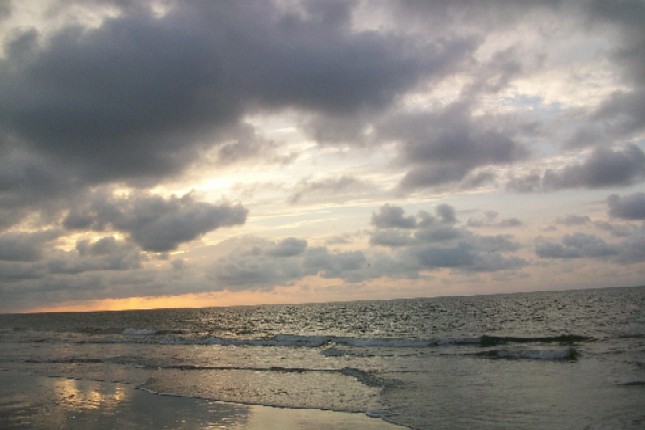 Sun rise on the beach in South Carolina