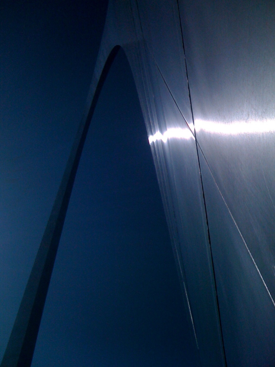 Taken at St. Louis.  

I used my I-phone 3 to take this picture of the St. Louis Arch.  This was about two years ago.